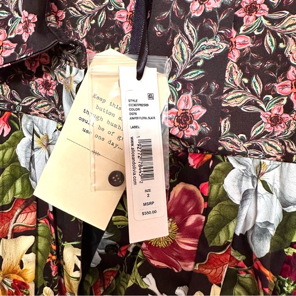 Alice + Olivia Tiffie Floral Print Dress - Picture 11 of 12